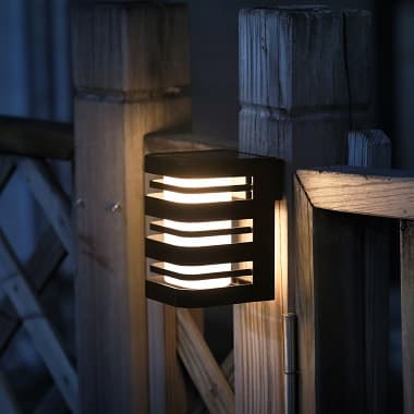 Solar LED Deck Post Light Wall Mounting