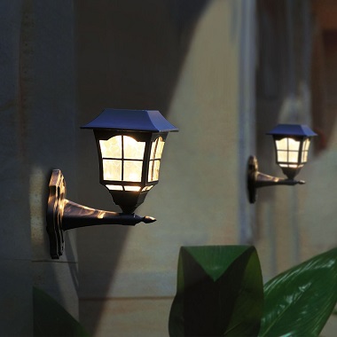 solar sconce wall mounting light